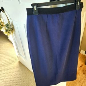 Halogen Pencil skirt, navy blue, size L